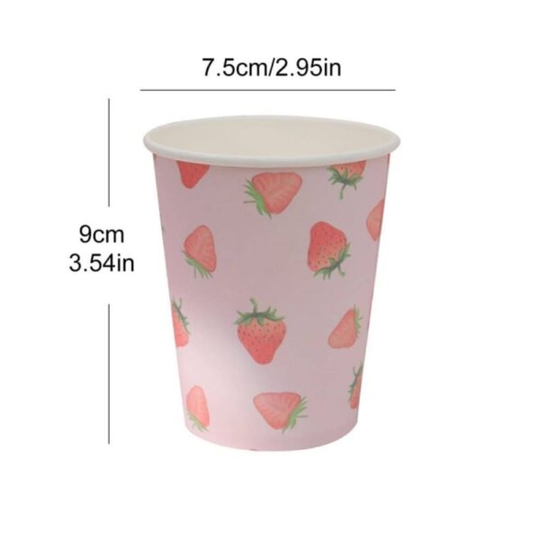 Strawberry Party Paper Cups 10 Piece
