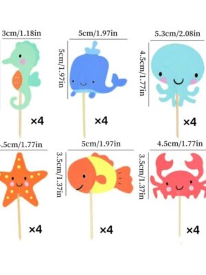 Under The Sea Cupcake Toppers 24 Piece
