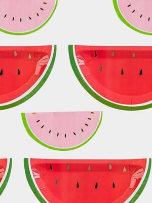 Watermelon Paper Plates and Napkins