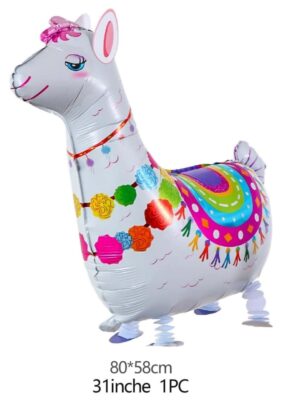 White LLama Shaped Walking Balloon