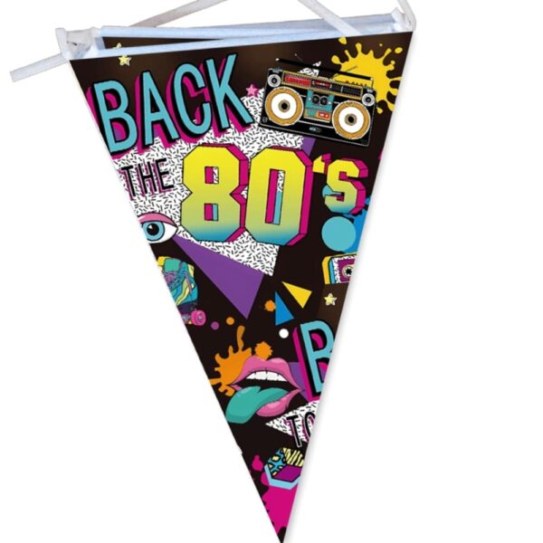 Back to the 80's Party Banner