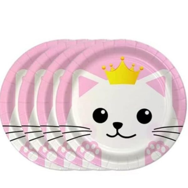 Cute Cat Paper Plates 10 Piece