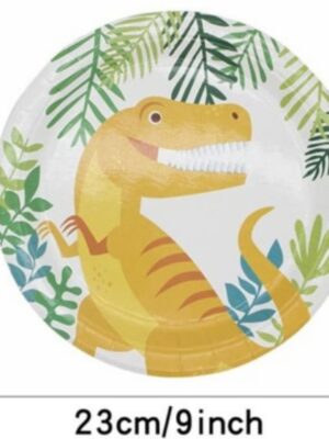 Dinosaur Party Paper Plates 8 Piece