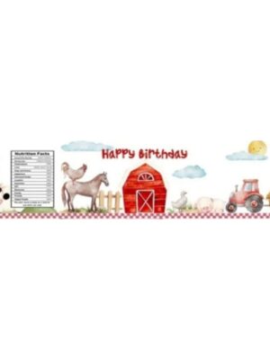 Farm Animals Waterbottle label 10 piece