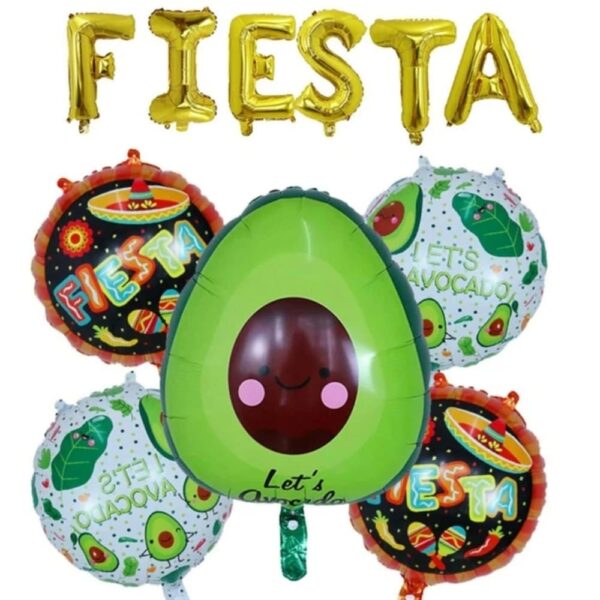 Fiesta Foil Balloon Set 11 Piece