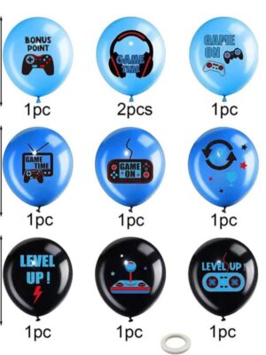 Gamer Latex Balloons 10 Piece