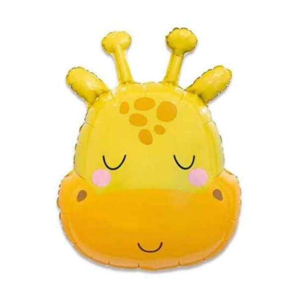 Giraffe Face Shaped Foil Balloon
