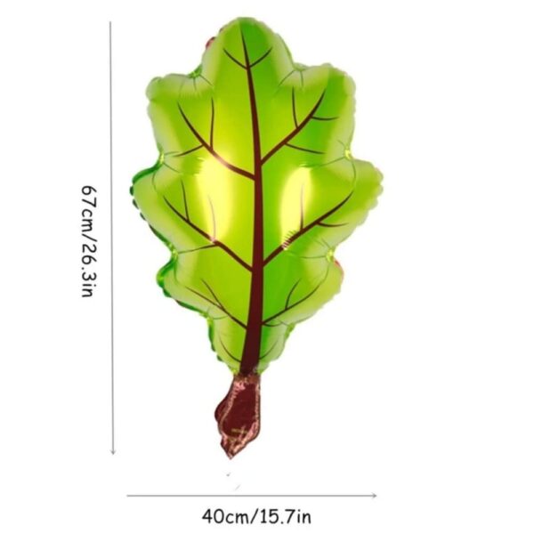 Green Maple Leaf Shaped Foil Balloon