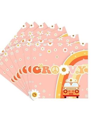Groovy Paper Napkins 20 Piece