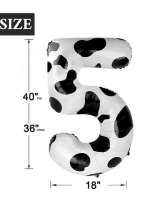 Number Five Shaped Foil Balloon