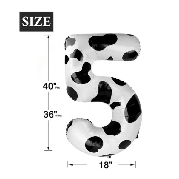 Number Five Shaped Foil Balloon