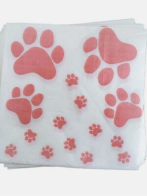 Paw Prints 20 Piece Napkins