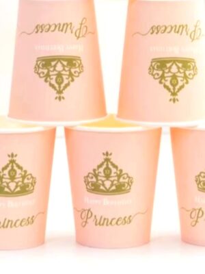 Princess Happy Birthday Paper Cups 10 Piece