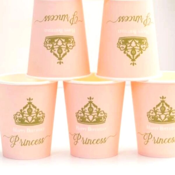 Princess Happy Birthday Paper Cups 10 Piece