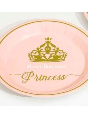 Princess Party Paper Plates 10 Piece