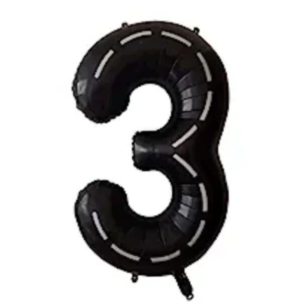 Racing Car Number Shaped Foil Balloon 3