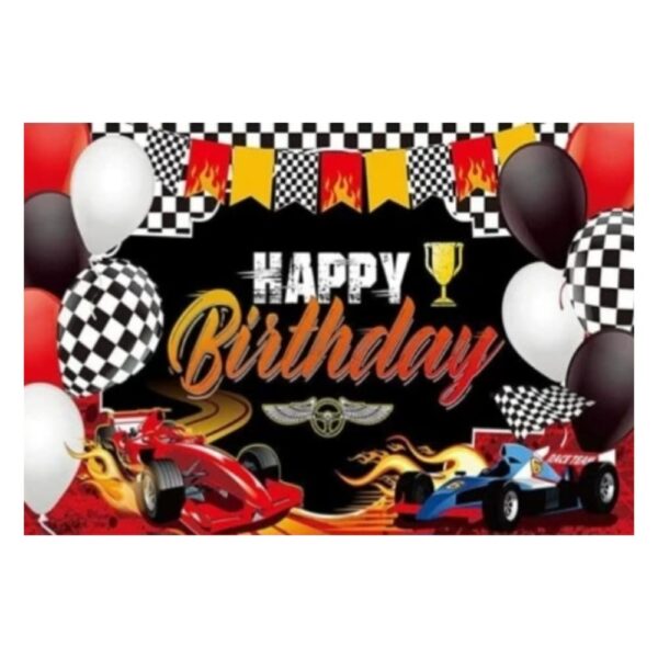 Racing Car Themed Party Backdrop