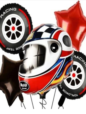 Racing Themed Foil Balloon Set 5 Piece