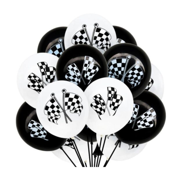 Racing Themed Latex Balloons 10 Piece