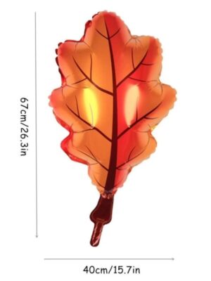 Red Maple Leaf Shaped Foil Balloon