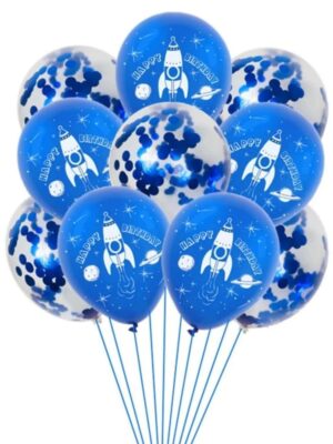 Space Themed Latex Balloons 10 Piece