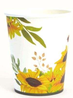 Sunflower Party Paper Cups 10 Piece