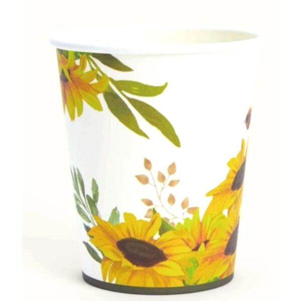 Sunflower Party Paper Cups 10 Piece