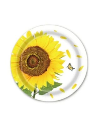 Sunflower Party Paper Plates 8 Piece