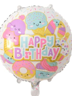 Sweet Celebration Happy Birthday Foil Balloon