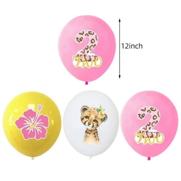 Two Wild Themed Latex Balloons 18 Piece