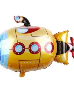 Yellow Sub Marine Shaped Foil Balloon