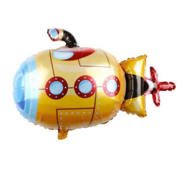Yellow Sub Marine Shaped Foil Balloon