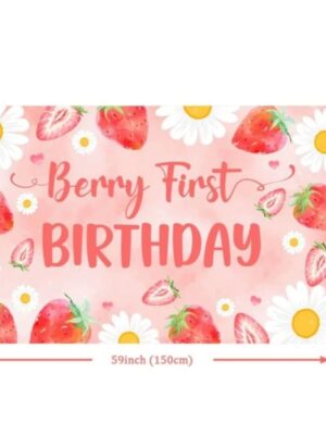 Berry First Birthday Back Drop