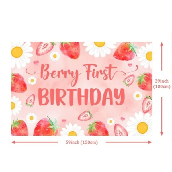 Berry First Birthday Back Drop