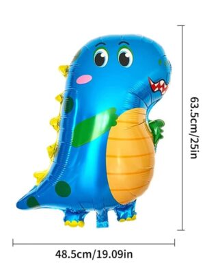 Blue Baby Dinosaur Shaped Foil Balloon