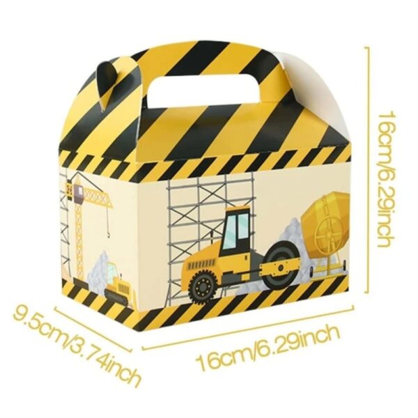 Construction Favor Boxes Double Sided Print