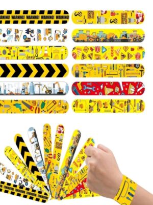 Construction Party Favors Assorted Designs Slapbands