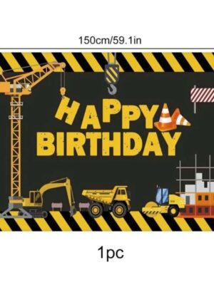 Construction Themed Party Back Drop