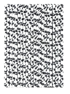 Cow Paper Straws 25 Piece