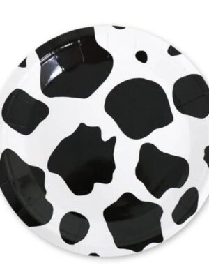 Cow Print Party Paper Plates