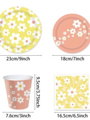 Daisy Disposable Tableware Set 40 Piece