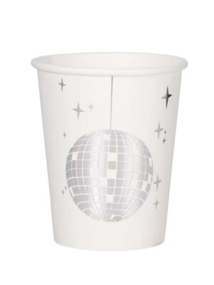 Disco Themed Party Paper Cups 10 Piece
