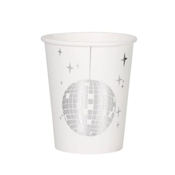 Disco Themed Party Paper Cups 10 Piece