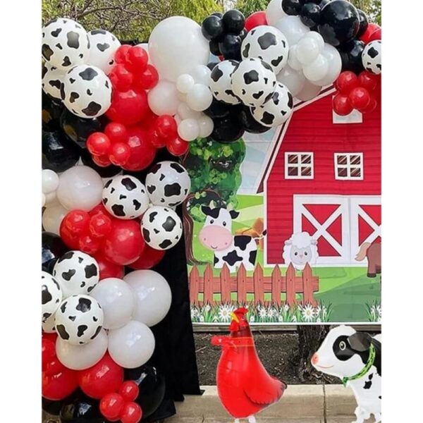 Diy Balloon Garland Farm Animal Themed Party