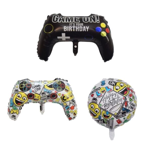 Gaming Foil Balloons 3 Piece