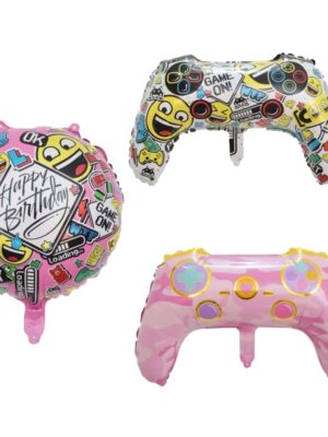 Gaming Girl Foil Balloons 3 Piece
