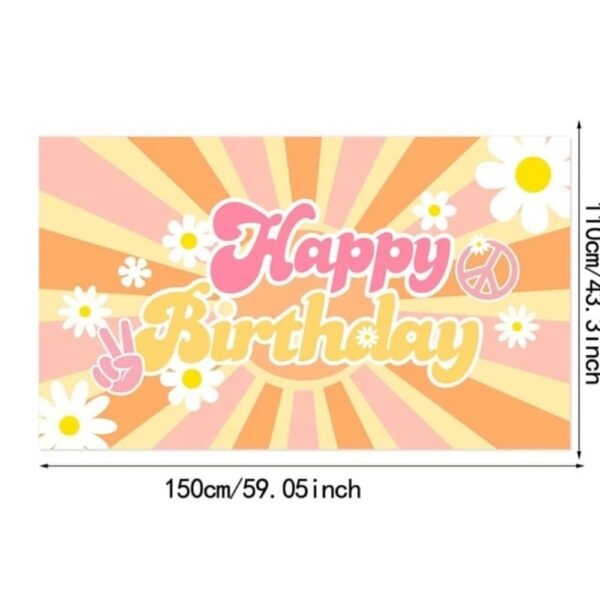 Groovy Party Backdrop