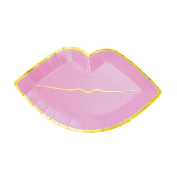 Lip Shaped Paper Plates