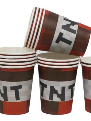 Minecraft Party Paper Plates 8 Piece