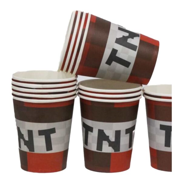 Minecraft Party Paper Plates 8 Piece